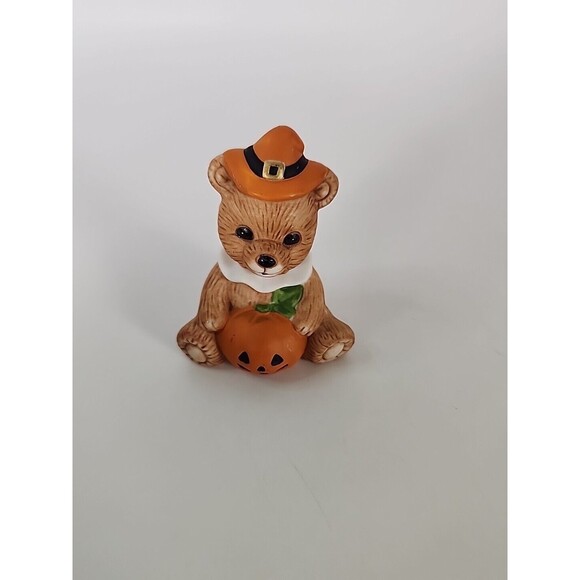 Vintage Homco Teddy Bear Fall Holiday Halloween Thanksgiving 5311 & 5312 - Picture 7 of 16